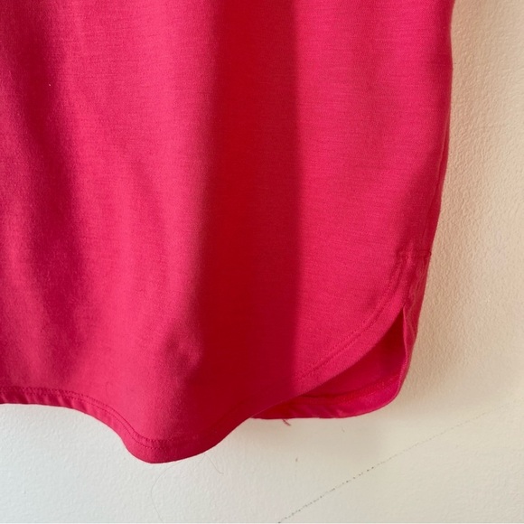 Joe Fresh relaxed fit t-shirt Women's small Red pink basic tee sustainable blend - Picture 5 of 8